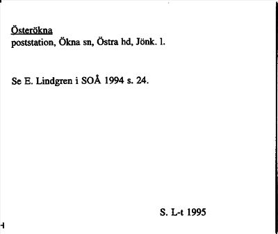 Bild på arkivkortet för arkivposten Österökna