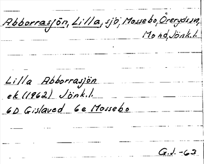 Bild på arkivkortet för arkivposten Abborrasjön, Lilla