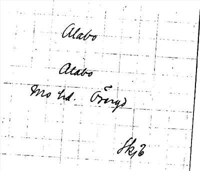 Bild på arkivkortet för arkivposten Alabo