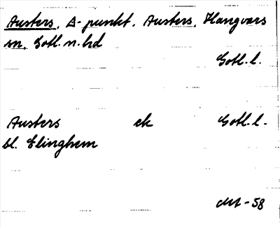 Bild på arkivkortet för arkivposten Austers