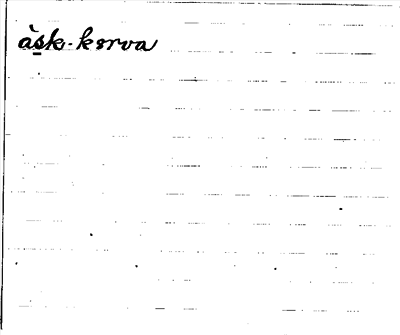 Bild på baksidan av arkivkortet för arkivposten Askkorvan