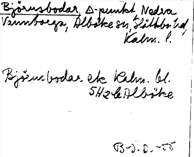 Bild på arkivkortet för arkivposten Björnsbodar