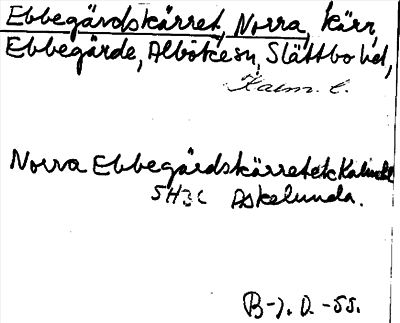 Bild på arkivkortet för arkivposten Ebbegärdskärret, Norra