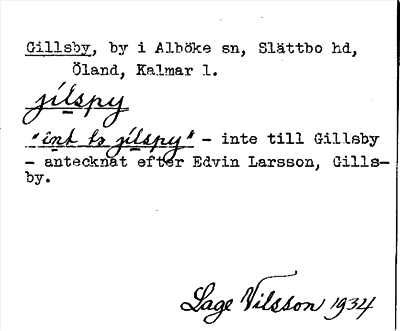 Bild på arkivkortet för arkivposten Gillsby