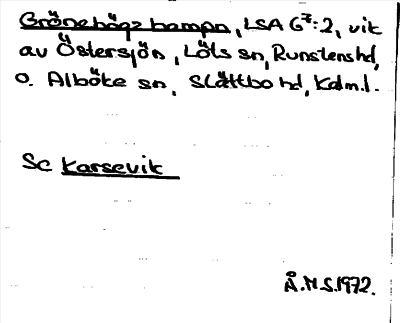 Bild på arkivkortet för arkivposten Grönehögz hampn, se Karsevik