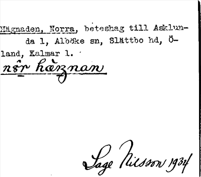 Bild på arkivkortet för arkivposten Hägnaden, Norra