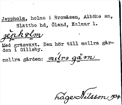 Bild på arkivkortet för arkivposten Jeppholm