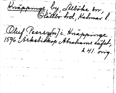 Bild på arkivkortet för arkivposten Knäppinge