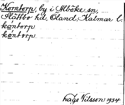 Bild på arkivkortet för arkivposten Korntorp