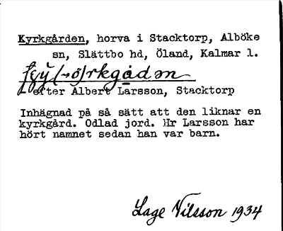 Bild på arkivkortet för arkivposten Kyrkgården