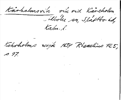 Bild på arkivkortet för arkivposten Kårholmsvik