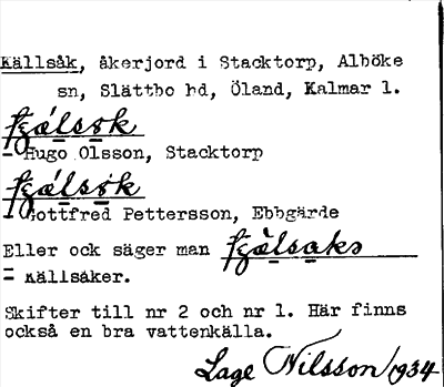 Bild på arkivkortet för arkivposten Källsåk