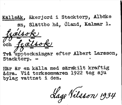 Bild på arkivkortet för arkivposten Källsåk