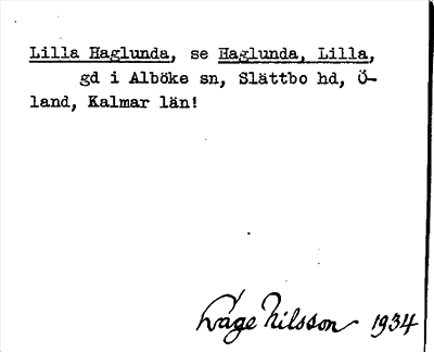 Bild på arkivkortet för arkivposten Lilla Haglunda, se Haglunda, Lilla