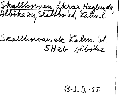Bild på arkivkortet för arkivposten Skallhorvan