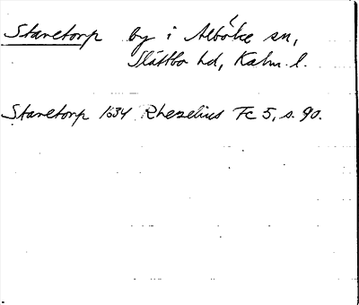 Bild på arkivkortet för arkivposten Staretorp