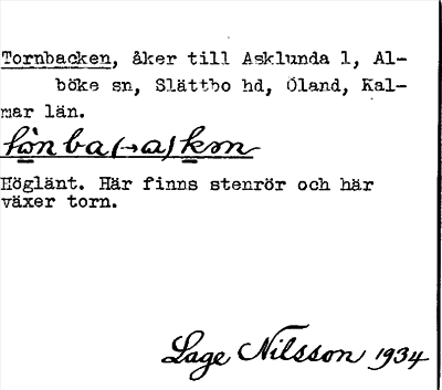 Bild på arkivkortet för arkivposten Tornbacken