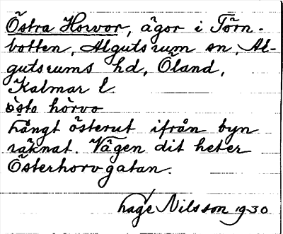 Bild på arkivkortet för arkivposten Östra Horvor