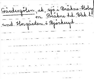 Bild på arkivkortet för arkivposten Gärdesgölen