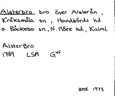 Bild på arkivkortet för arkivposten Alsterbro