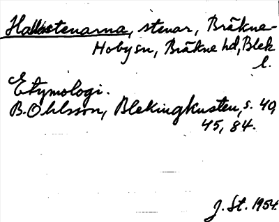 Bild på arkivkortet för arkivposten Hallastenarna