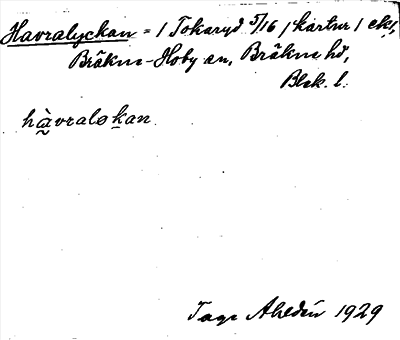 Bild på arkivkortet för arkivposten Havralyckan