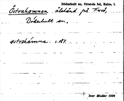 Bild på arkivkortet för arkivposten Östrahamnen