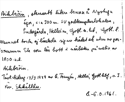 Bild på arkivkortet för arkivposten Aikbröin