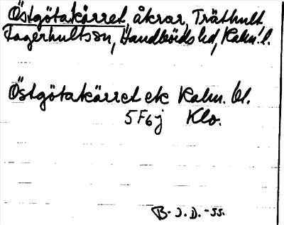 Bild på arkivkortet för arkivposten Östgötakärret