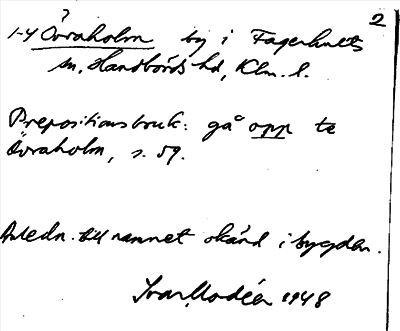 Bild på arkivkortet för arkivposten Övraholm