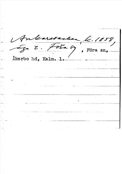 Bild på arkivkortet för arkivposten Ankarsbacken