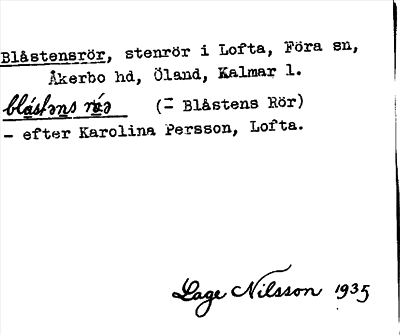 Bild på arkivkortet för arkivposten Blåstensrör