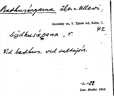 Bild på arkivkortet för arkivposten Badhusängarna