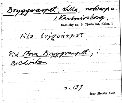 Bild på arkivkortet för arkivposten Bryggvarpet, Lilla