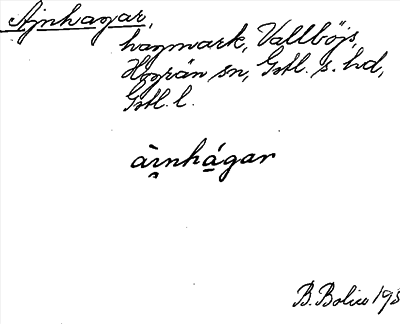 Bild på arkivkortet för arkivposten Ajnhagar