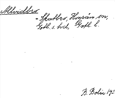 Bild på arkivkortet för arkivposten Allvidbro
