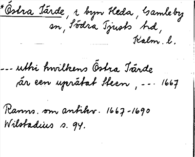 Bild på arkivkortet för arkivposten *Östra Järde
