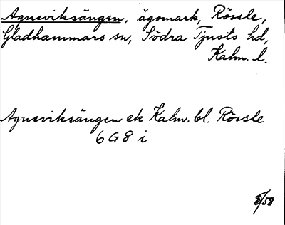 Bild på arkivkortet för arkivposten Agneviksängen