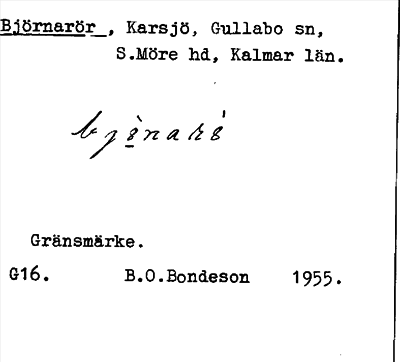 Bild på arkivkortet för arkivposten Björnarör