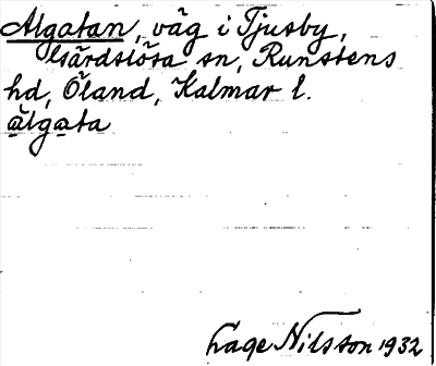 Bild på arkivkortet för arkivposten Algatan
