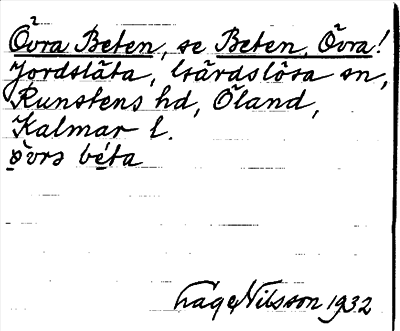Bild på arkivkortet för arkivposten Övra Beten, se Beten, Övra
