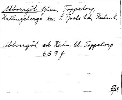 Bild på arkivkortet för arkivposten Abborrgöl
