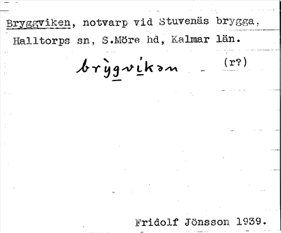 Bild på arkivkortet för arkivposten Bryggviken