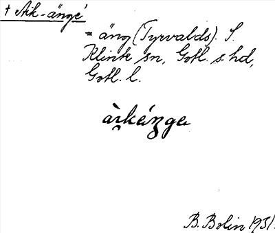 Bild på arkivkortet för arkivposten Aik-änge