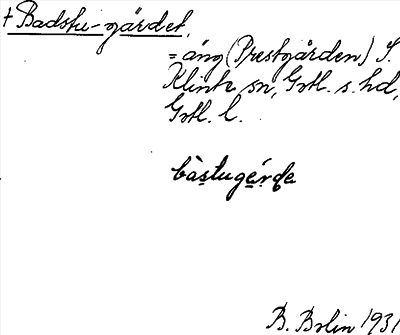 Bild på arkivkortet för arkivposten Badstu-gärdet