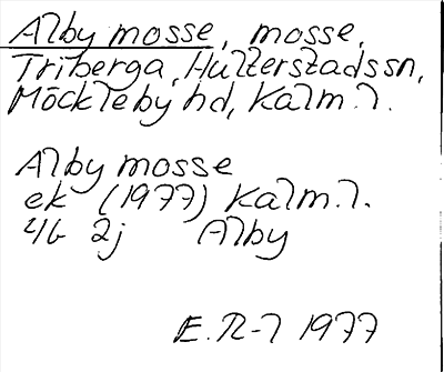 Bild på arkivkortet för arkivposten Alby mosse