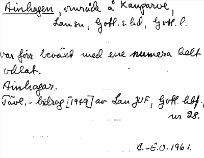 Bild på arkivkortet för arkivposten Ainhagen