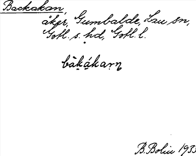 Bild på arkivkortet för arkivposten Backakan