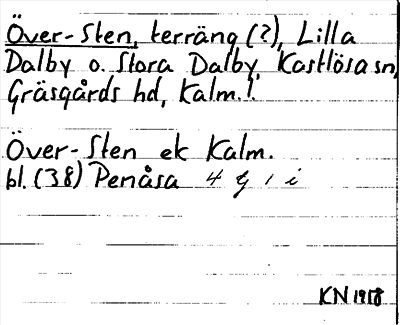 Bild på arkivkortet för arkivposten Över-Sten