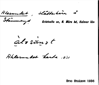 Bild på arkivkortet för arkivposten Alesundet